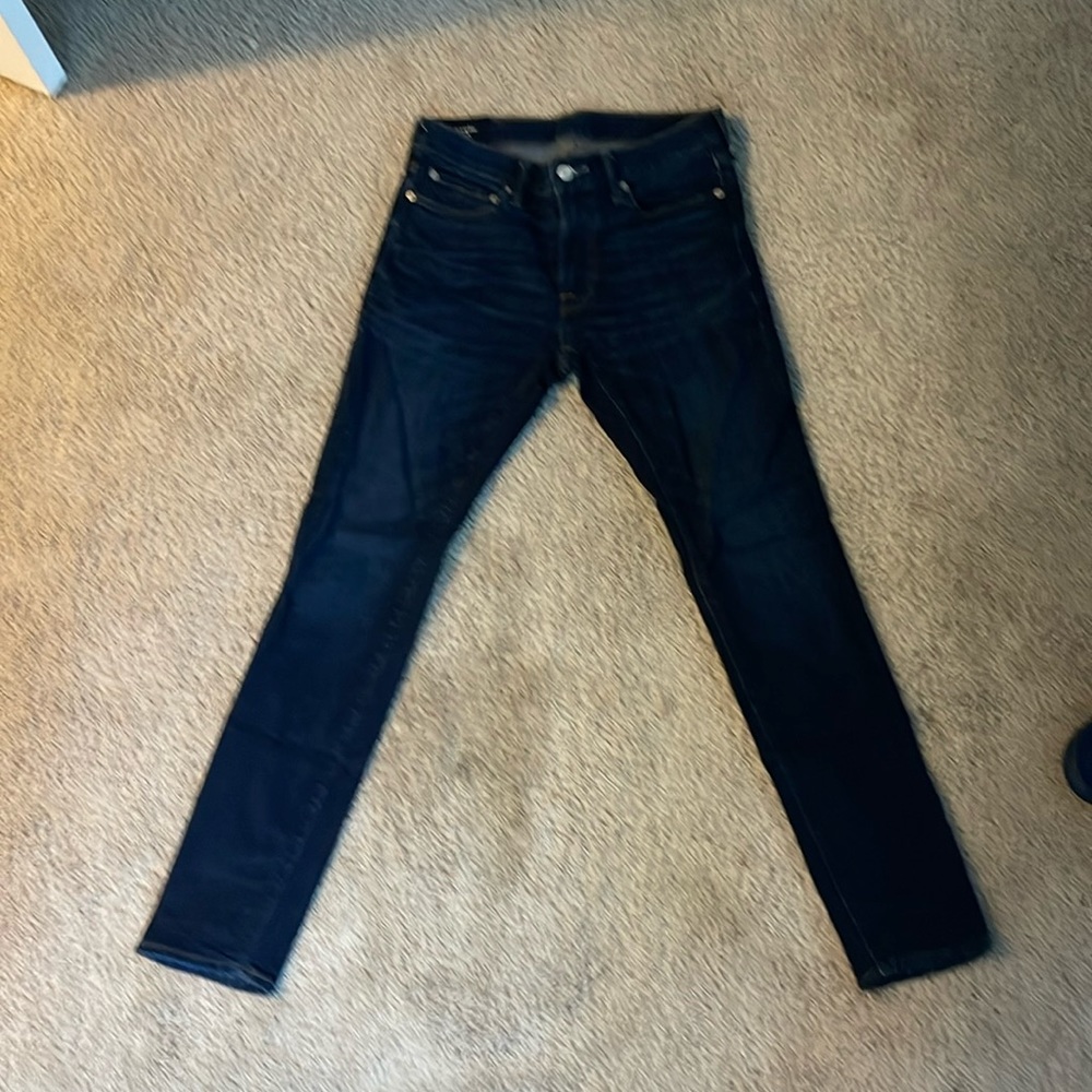 Abercrombie and Fitch dark blue skinny stretch jeans